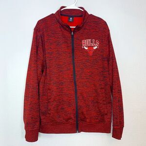 Nba Men's Red and Black Jacket